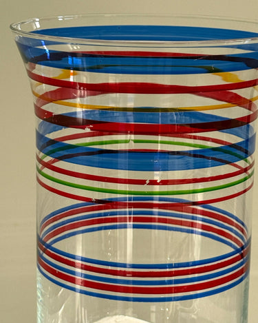 Striped glass vase - NEROLI