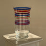 Striped glass vase - NEROLI