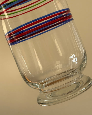 Striped glass vase - NEROLI