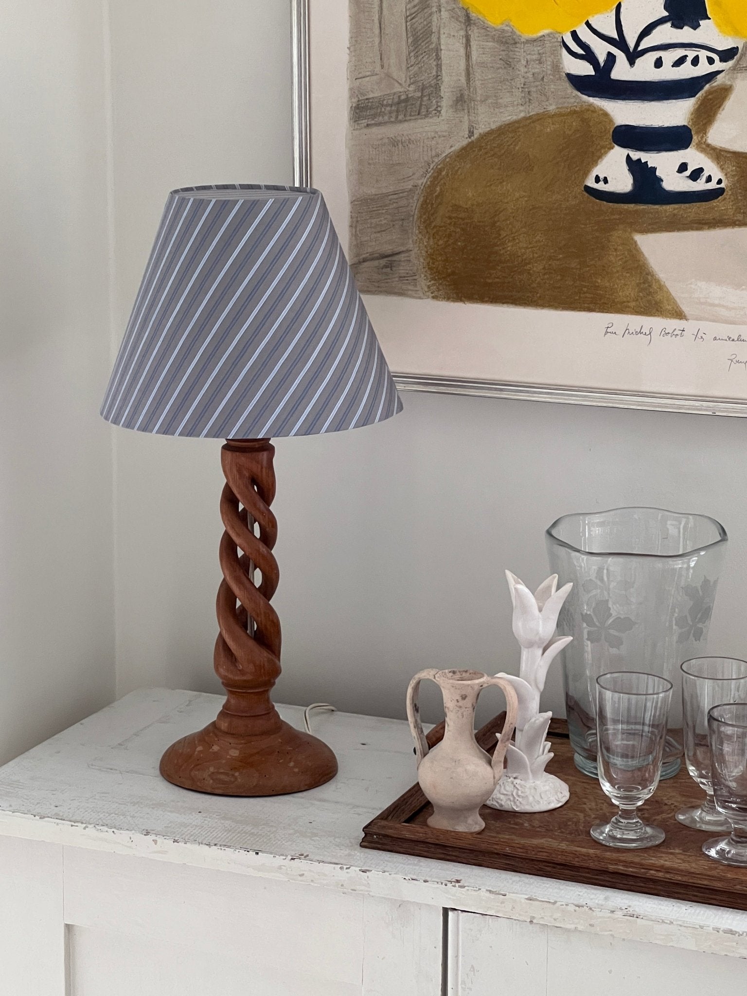 Sugar - twisted table lamp - NEROLI