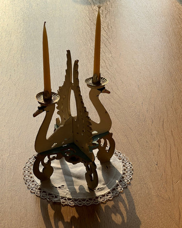 Swan candelabra - NEROLI
