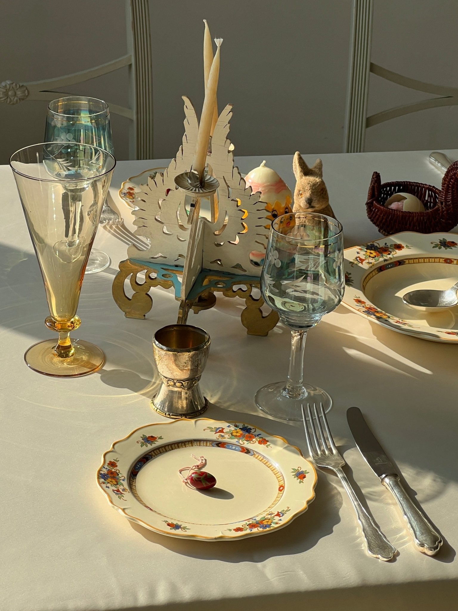 Swan candelabra - NEROLI