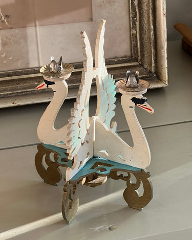 Swan candelabra - NEROLI