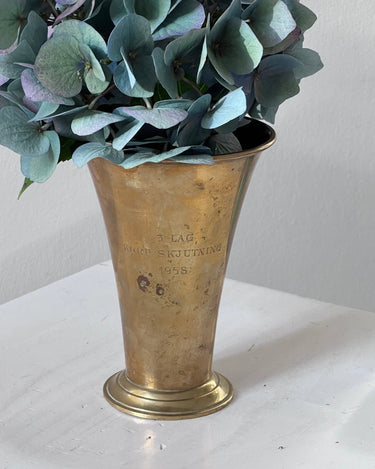 Swedish brass vase - NEROLI