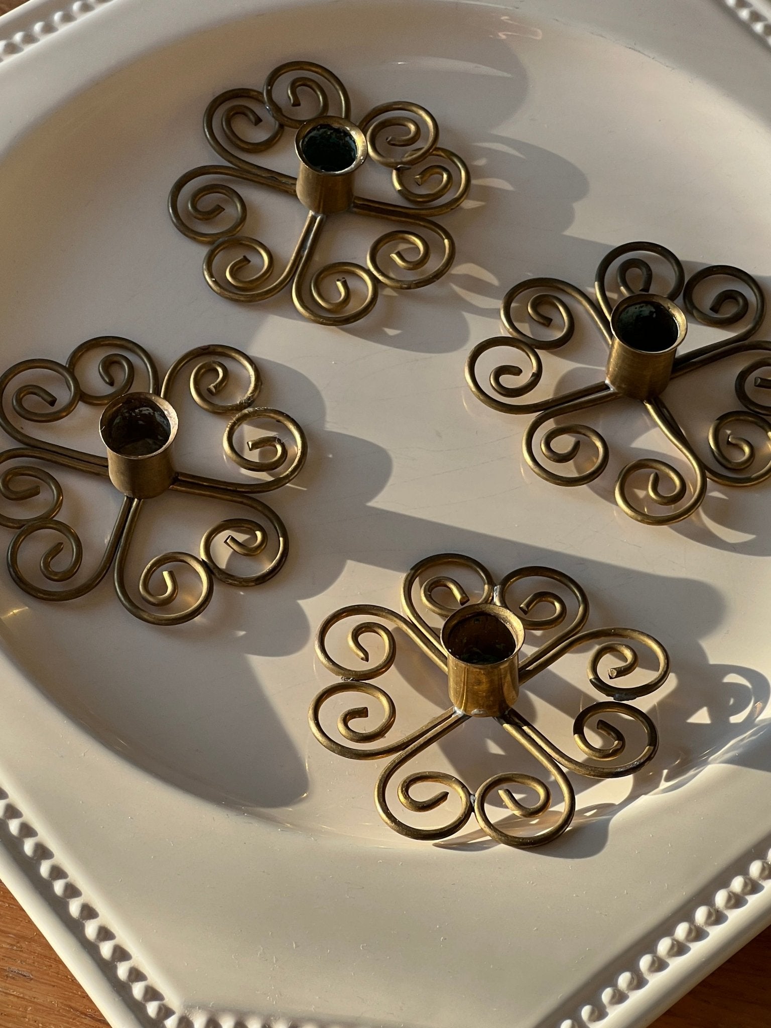 Swirl candlesticks - NEROLI