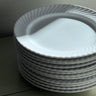 Swirl dinner plates (12 pcs) - NEROLI