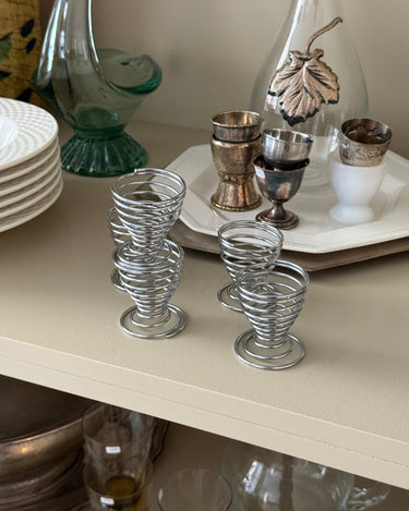 Swirl egg cups (4 pcs) - NEROLI