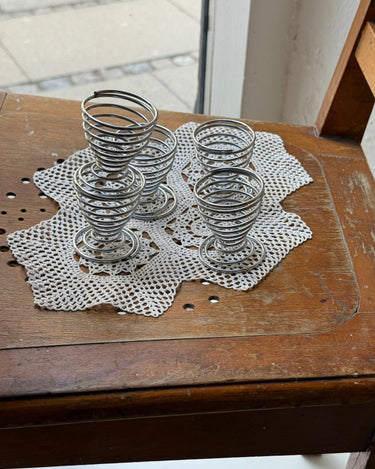 Swirl egg cups (4 pcs) - NEROLI