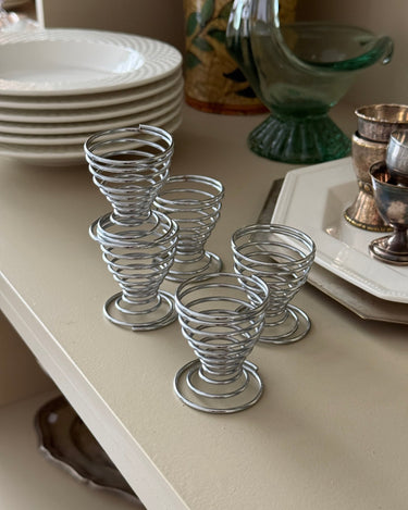 Swirl egg cups (4 pcs) - NEROLI