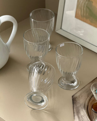 Swirl glasses (5 pcs) - NEROLI
