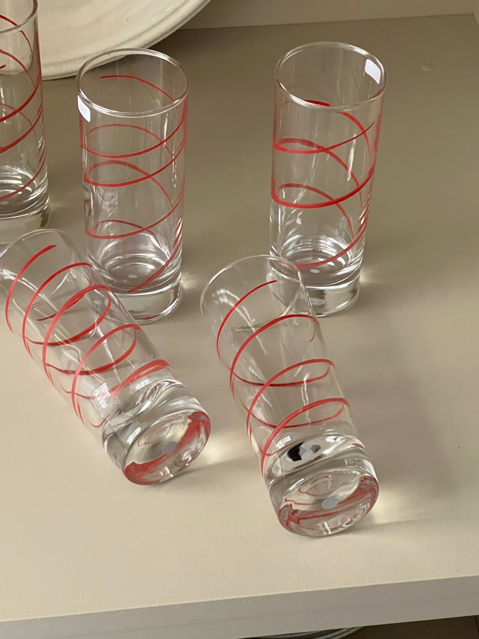 Swirl glasses (6 pcs) - NEROLI
