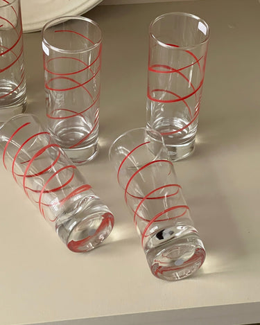 Swirl glasses (6 pcs) - NEROLI