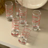 Swirl glasses (6 pcs) - NEROLI