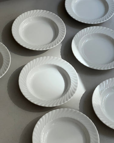 Swirl pasta plates (20 pcs) - NEROLI