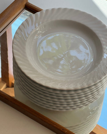 Swirl pasta plates (20 pcs) - NEROLI