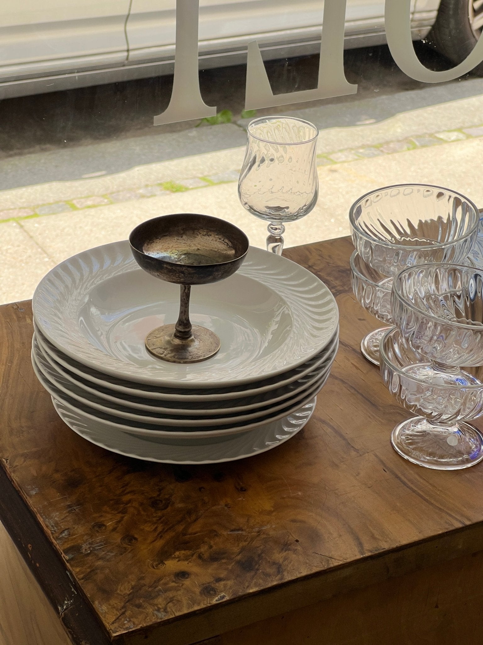 Swirl plates (5 pcs) - NEROLI
