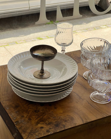 Swirl plates (5 pcs) - NEROLI