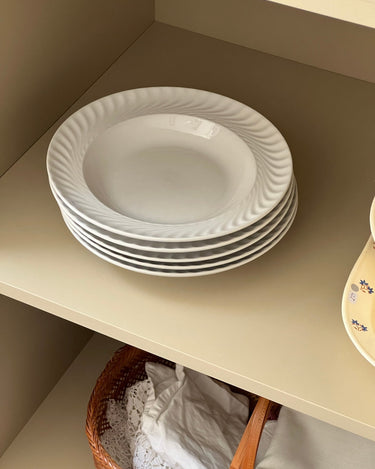 Swirl plates (5 pcs) - NEROLI