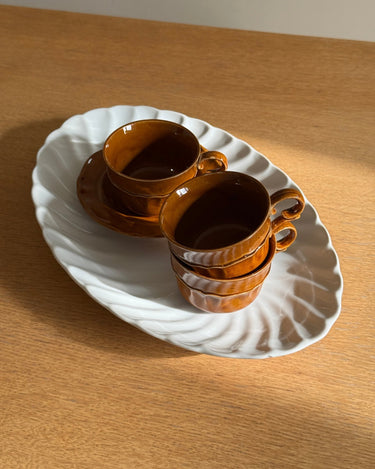 Swirl platter - NEROLI