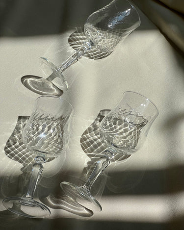 Swirl wine glasses (3 pcs) - NEROLI