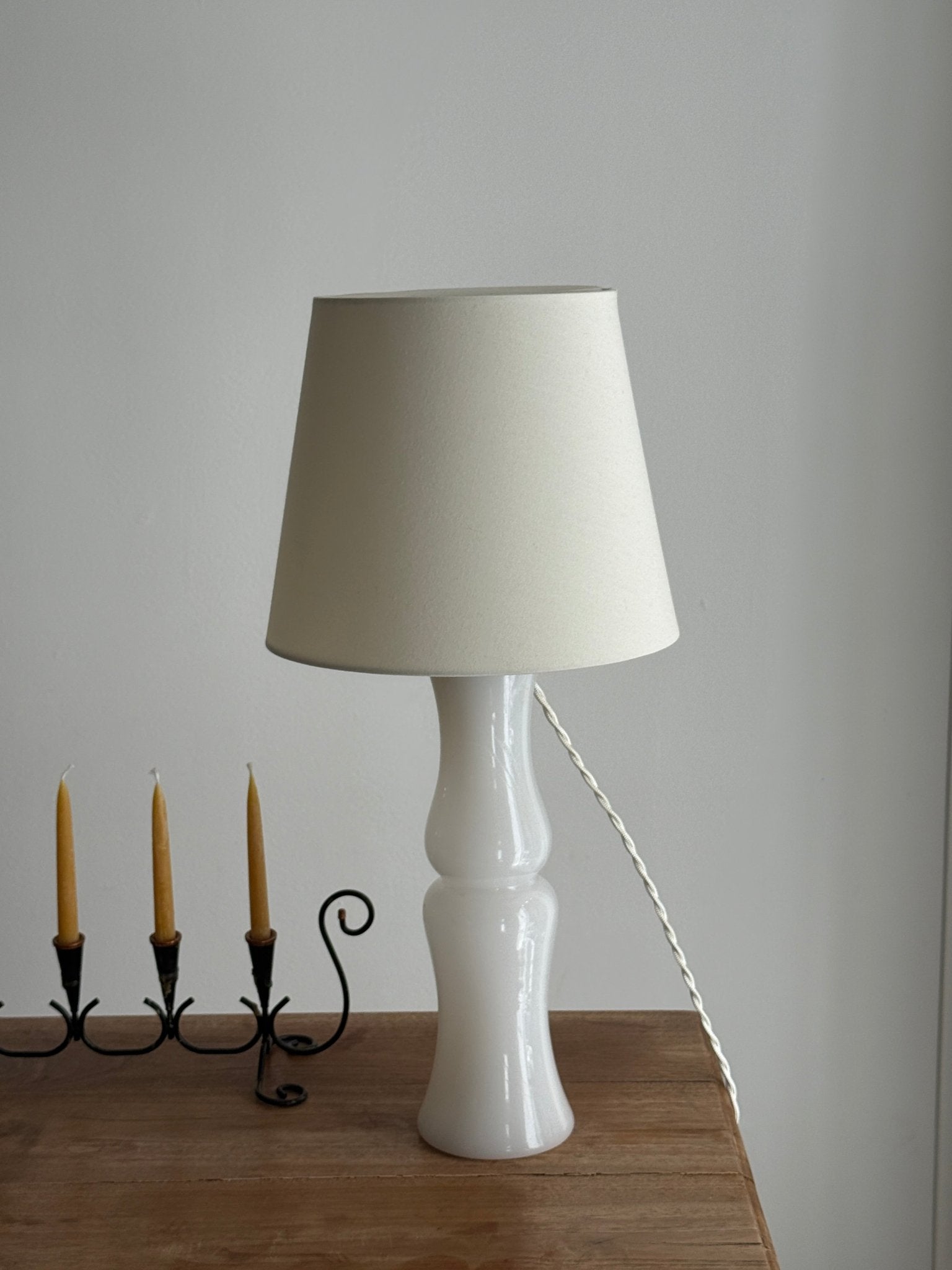 Tall glass lamp - NEROLI