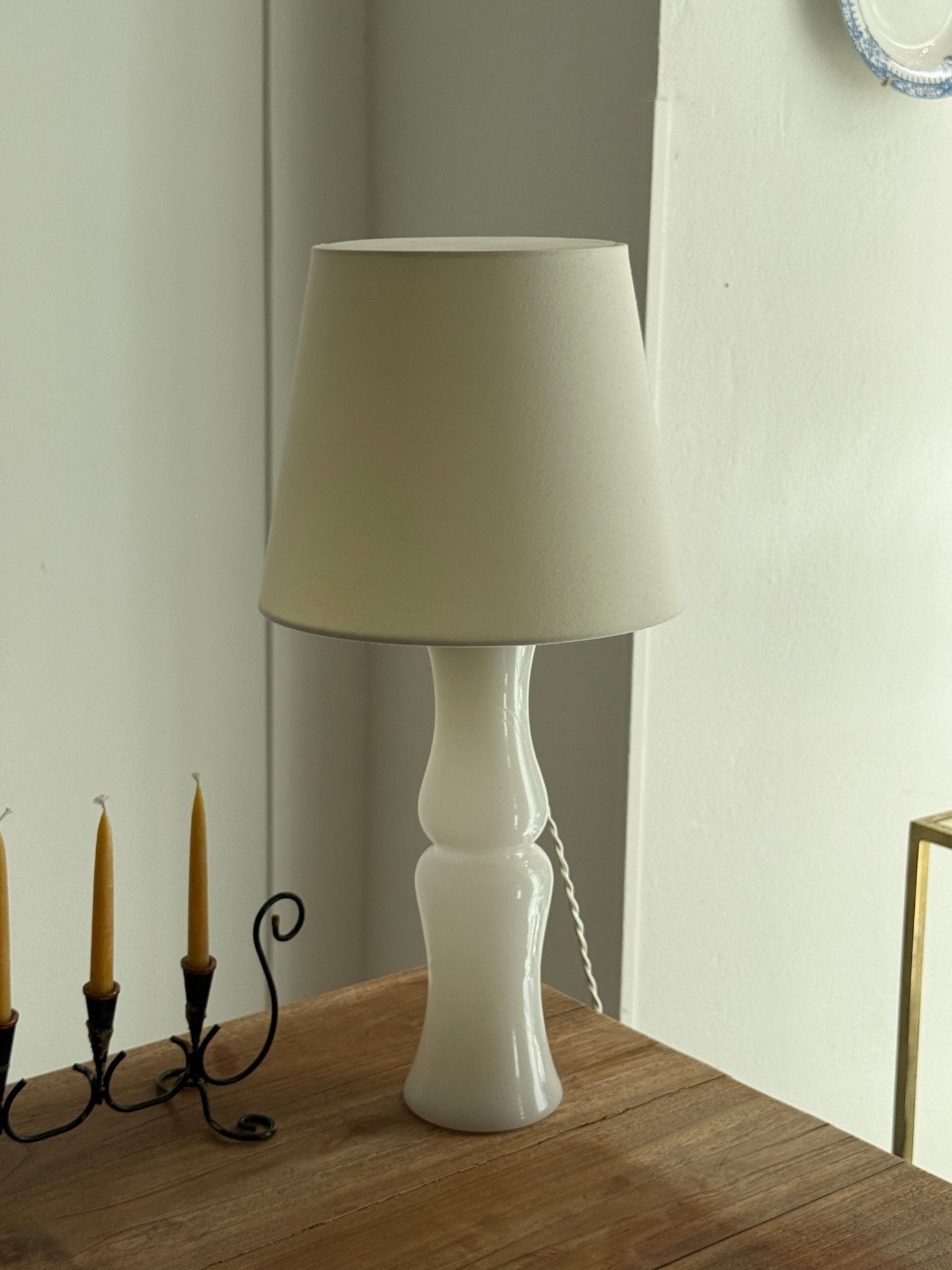 Tall glass lamp - NEROLI