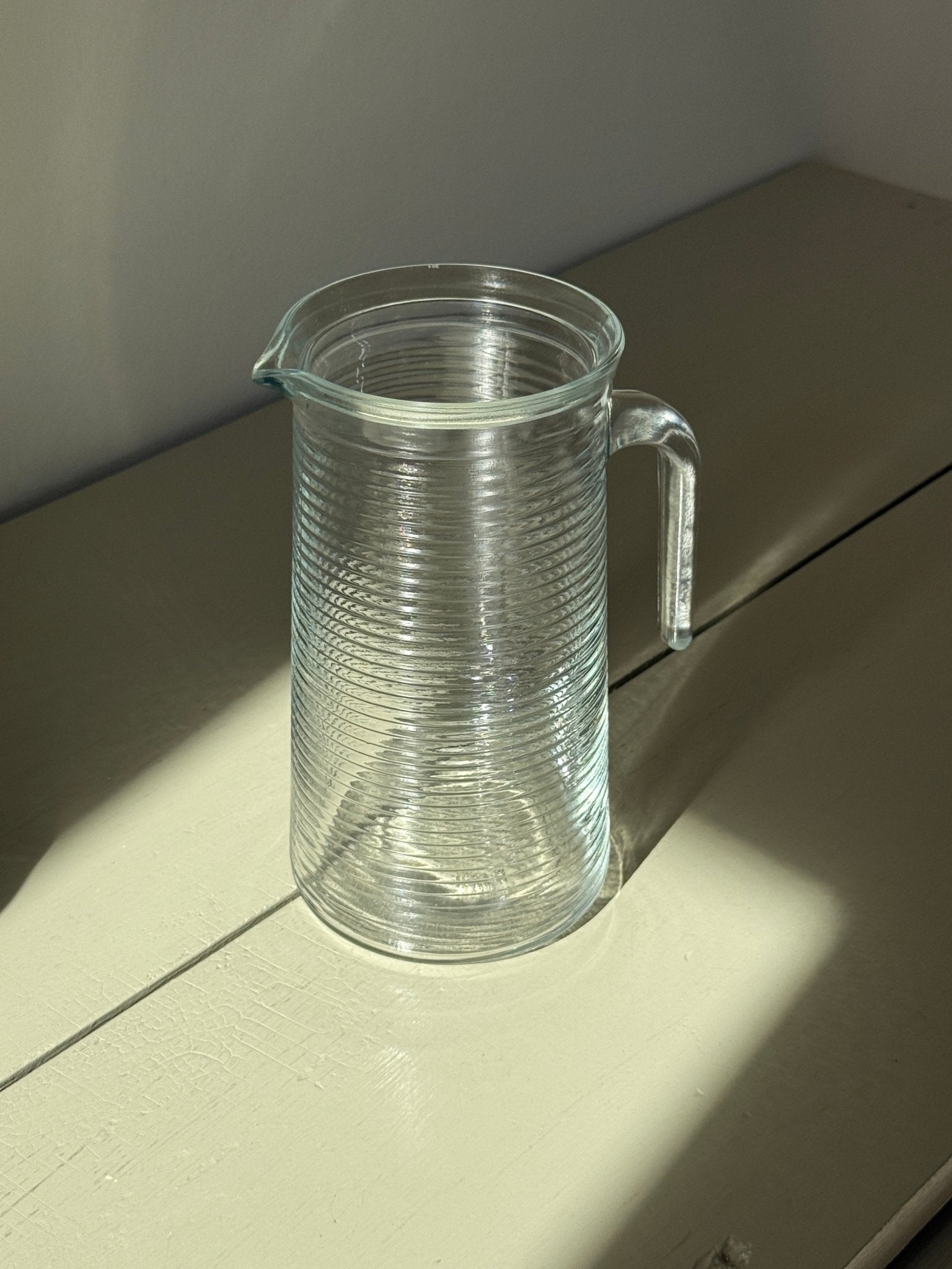 Tall glass pitcher - NEROLI