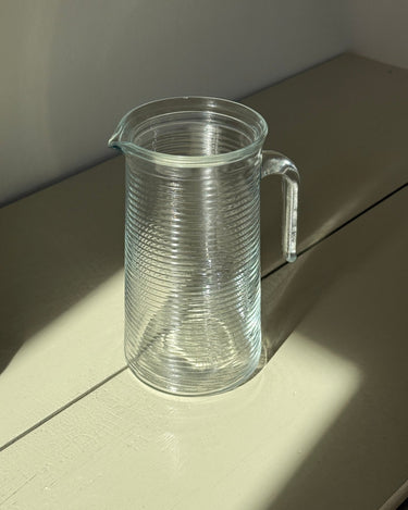 Tall glass pitcher - NEROLI