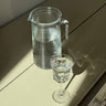 Tall glass pitcher - NEROLI