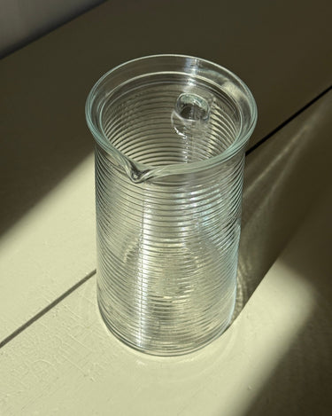 Tall glass pitcher - NEROLI