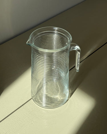 Tall glass pitcher - NEROLI