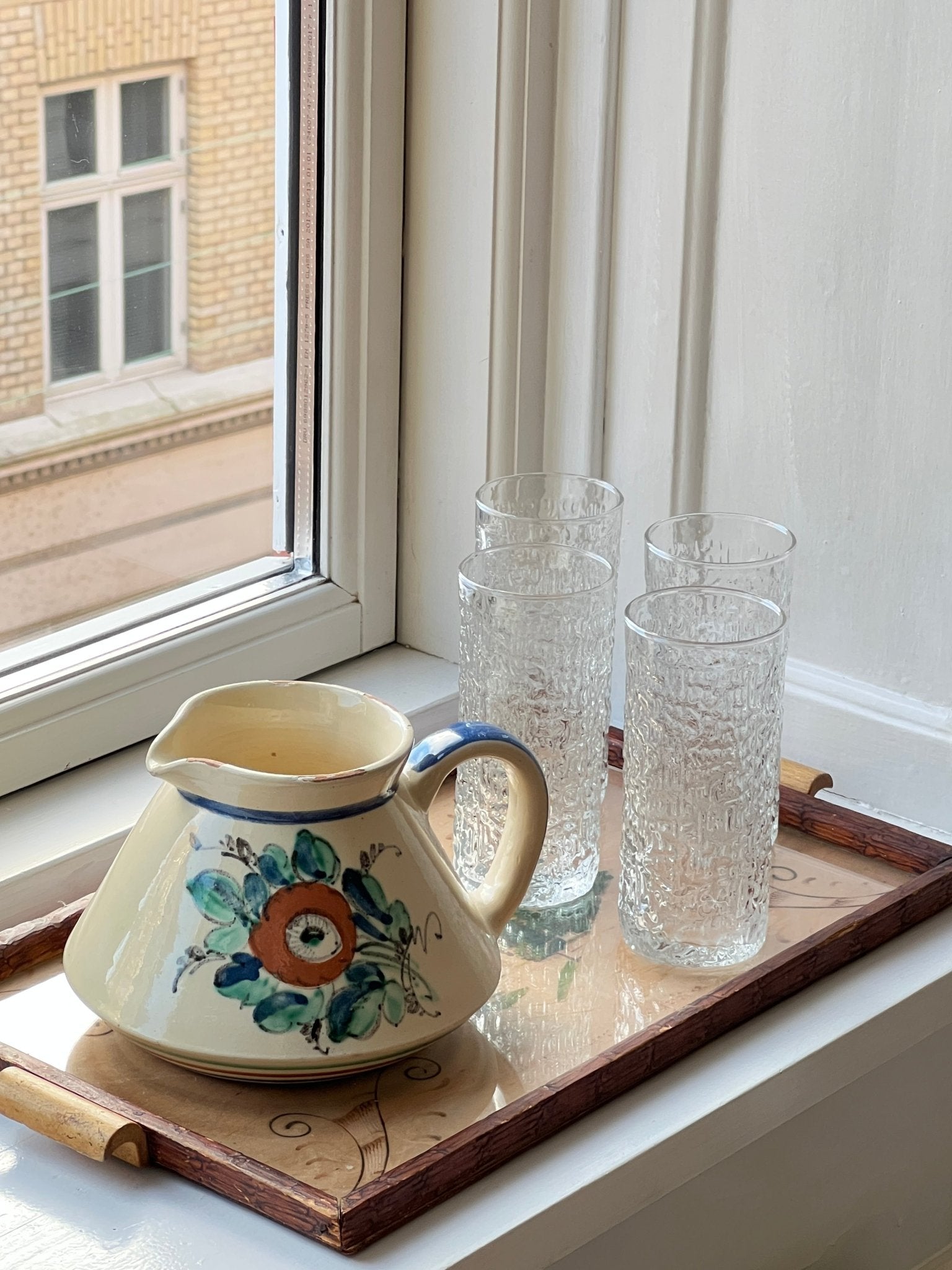 Tall glass tumblers (4 pcs) - NEROLI