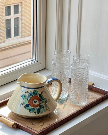 Tall glass tumblers (4 pcs) - NEROLI