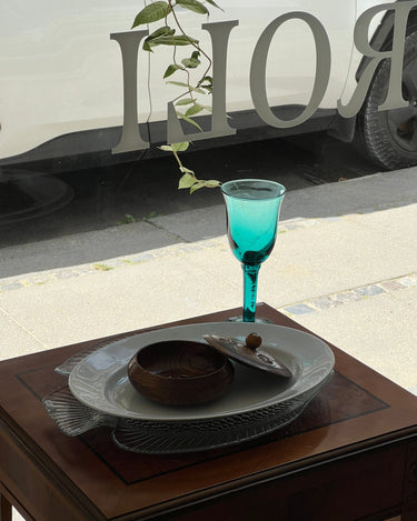 Tall glass vase - NEROLI