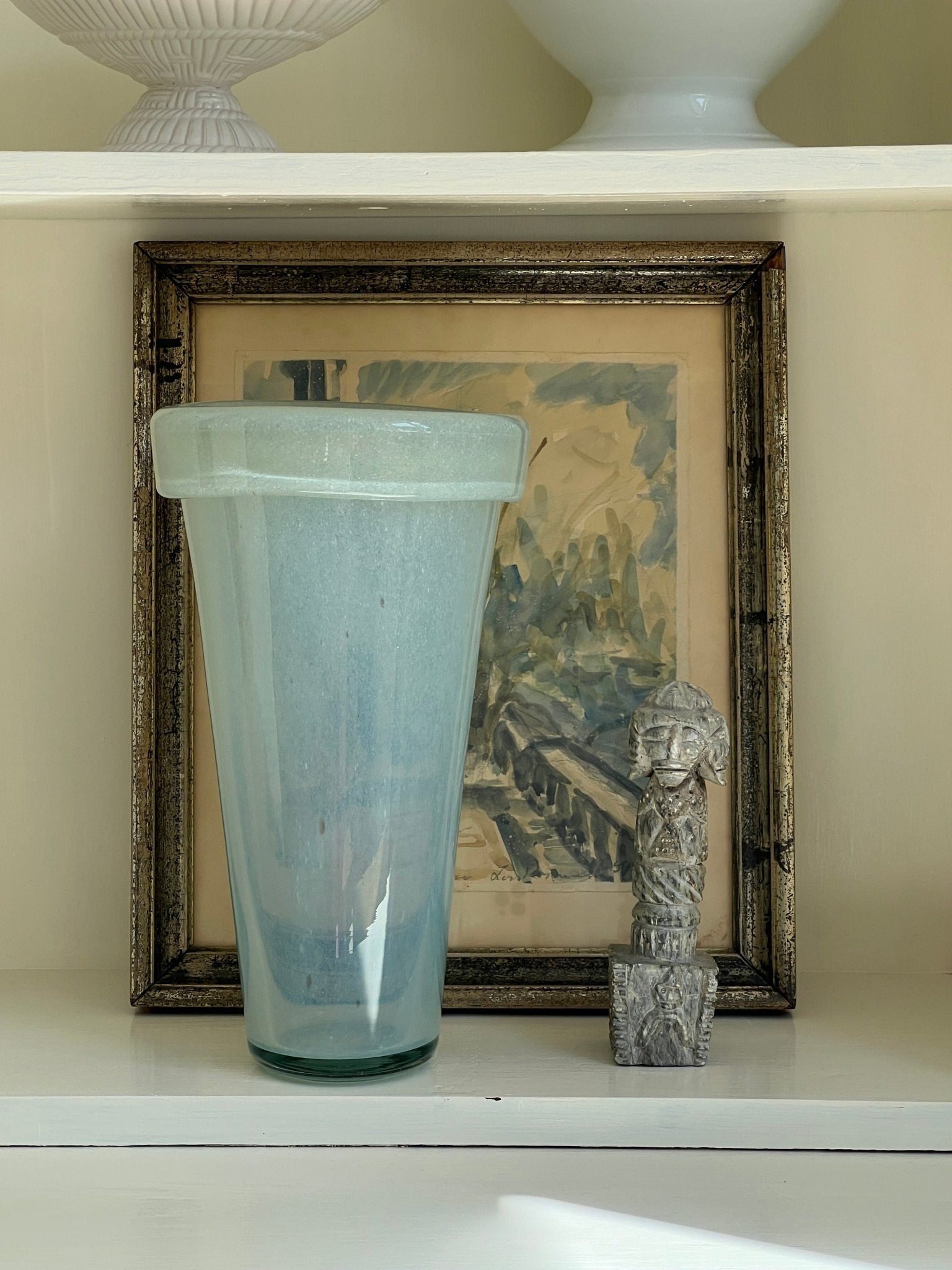 Tall glass vase - NEROLI