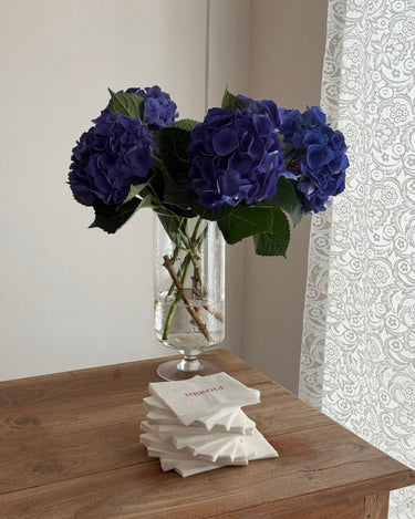Tall glass vase - NEROLI
