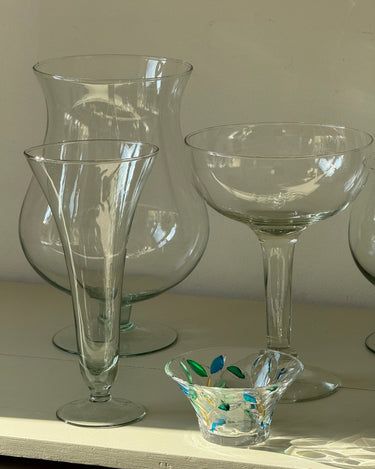 Tall glass vase - NEROLI