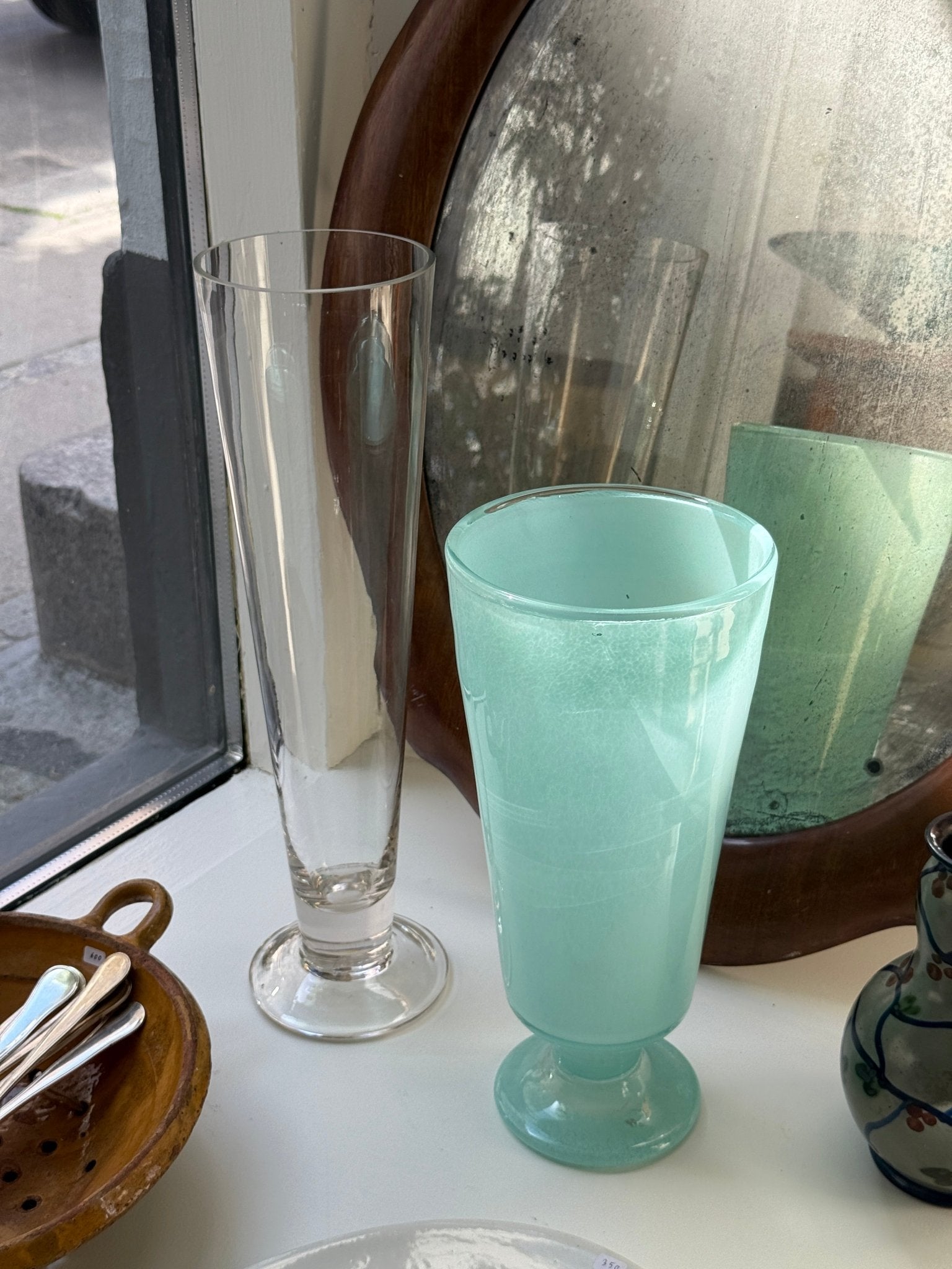 Tall glass vase - NEROLI