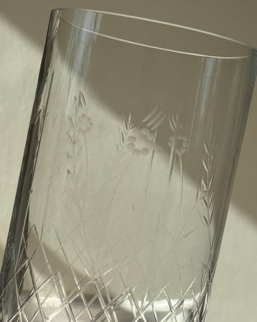 Tall glass vase - NEROLI