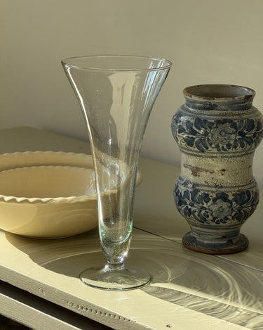 Tall glass vase - NEROLI