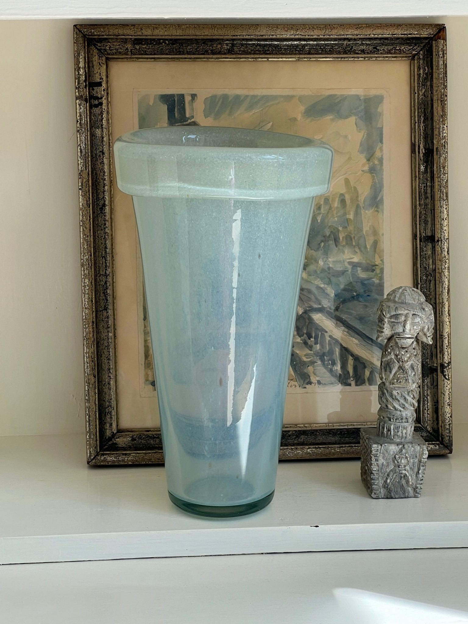 Tall glass vase - NEROLI