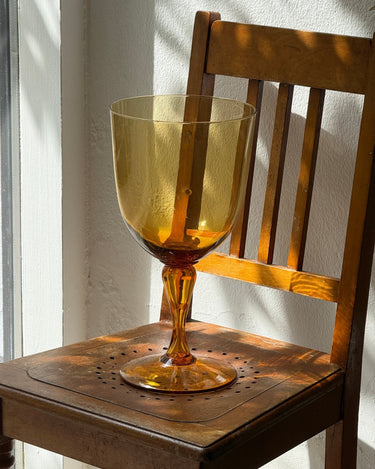 Tall glass vase - NEROLI