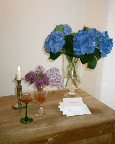 Tall glass vase - NEROLI