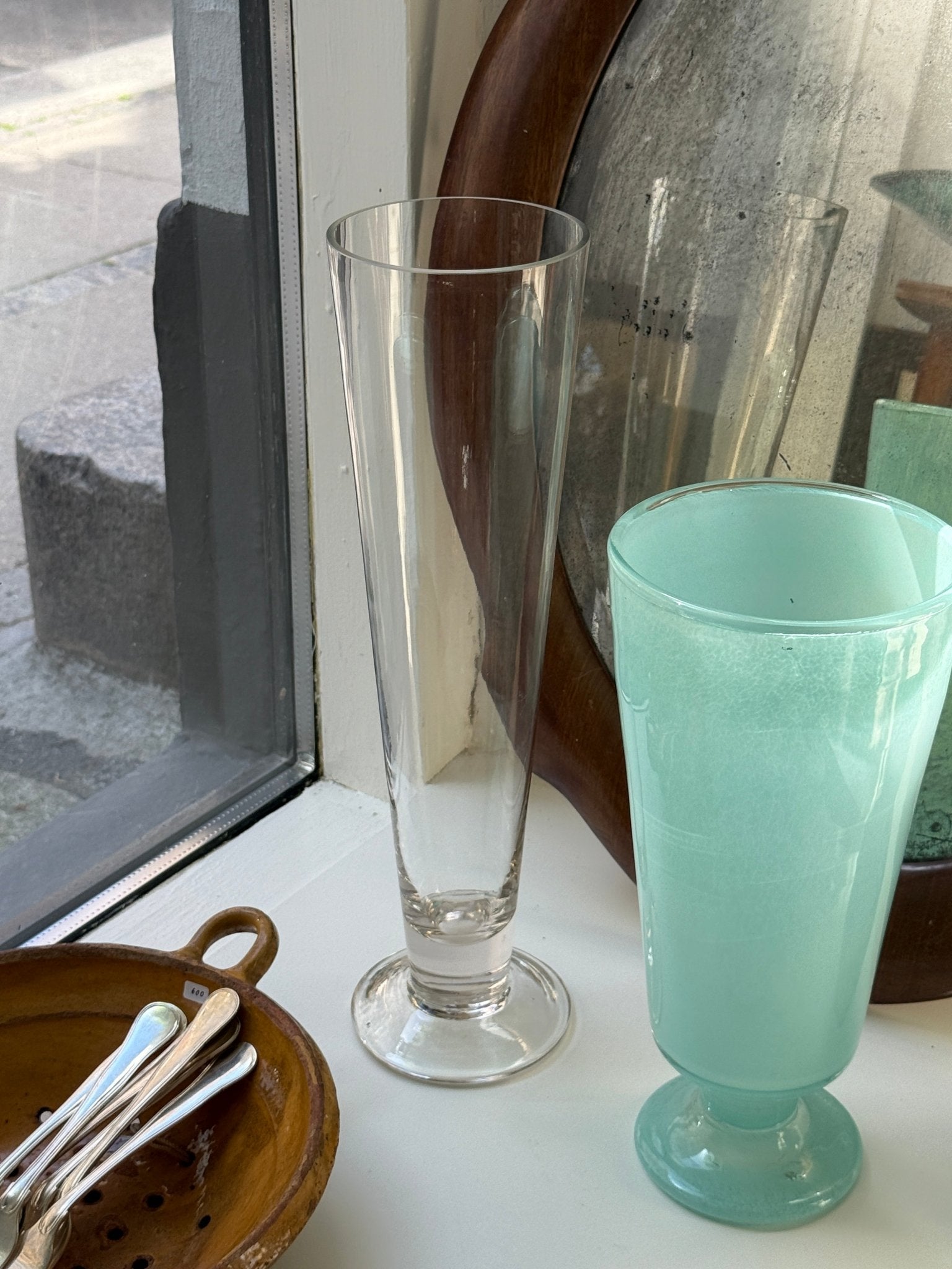 Tall glass vase - NEROLI