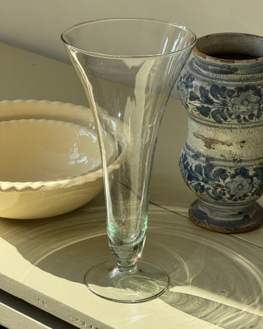 Tall glass vase - NEROLI