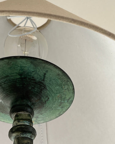 Tall spiral table lamp - NEROLI