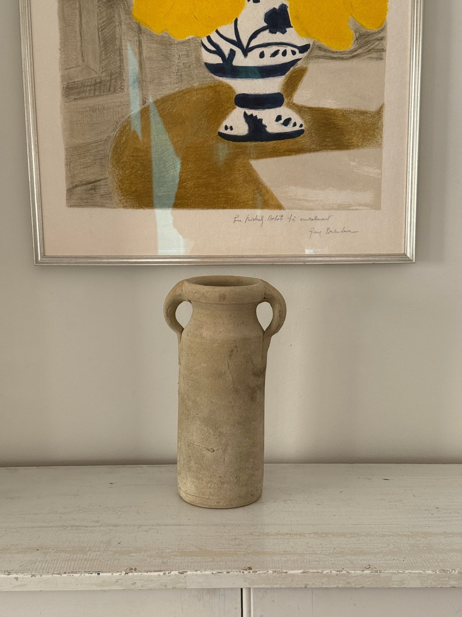 Tall terracotta vase - NEROLI