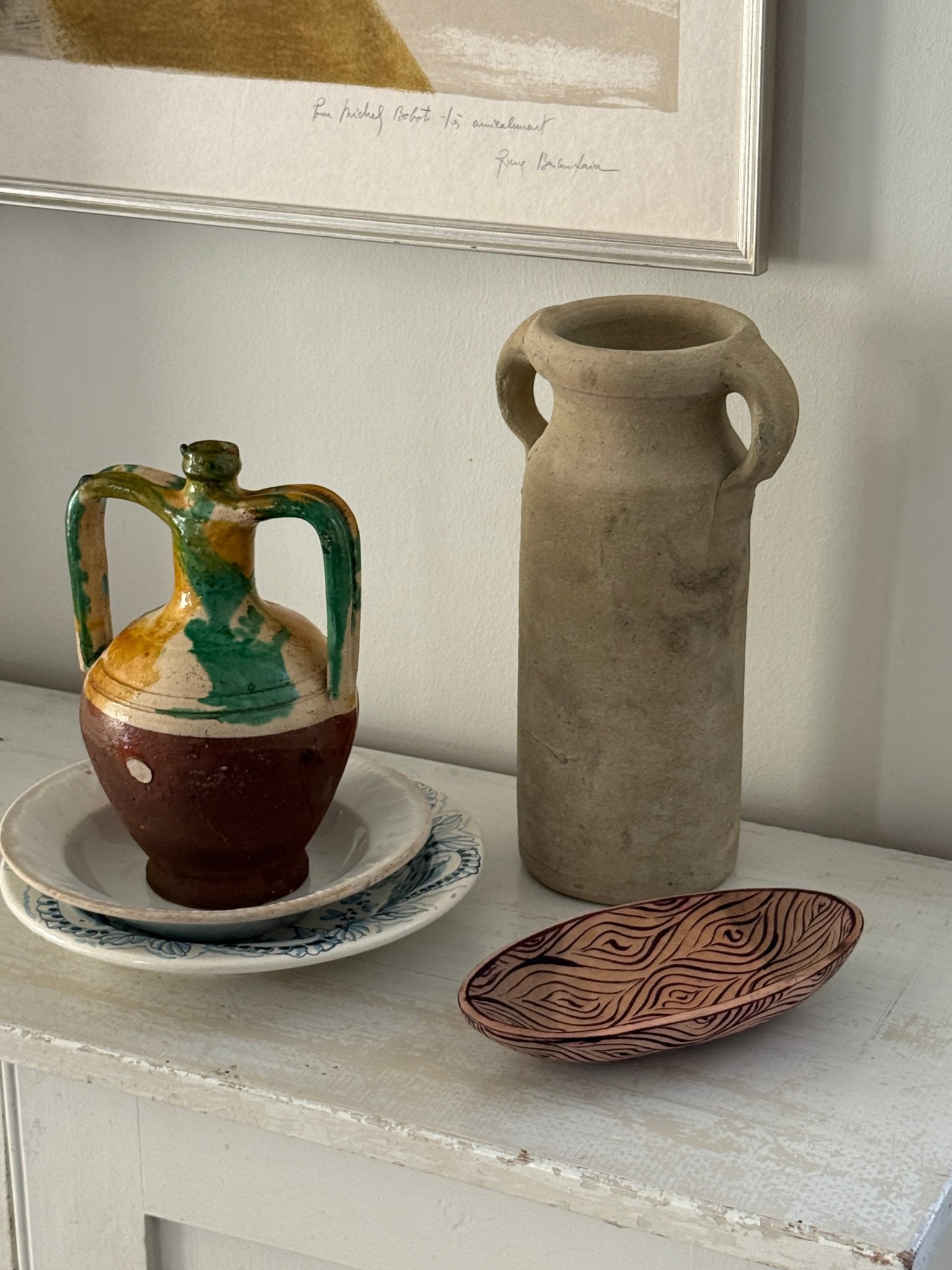 Tall terracotta vase - NEROLI