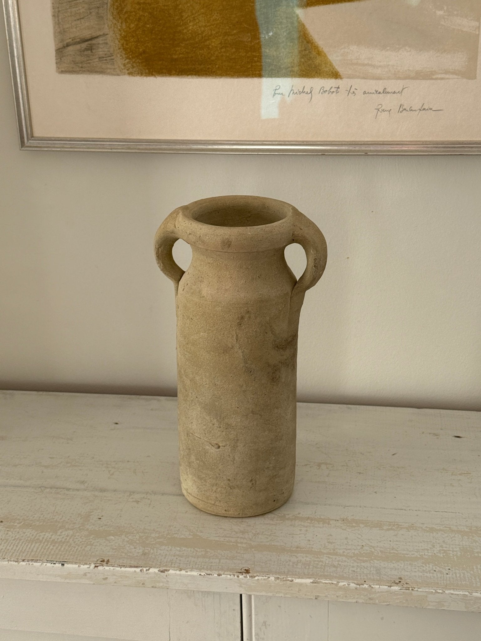 Tall terracotta vase - NEROLI