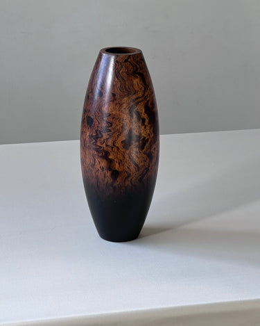 Tall wooden vase - NEROLI